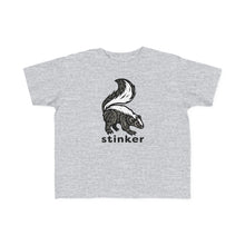 Load image into Gallery viewer, Skunk Toddler's Fine Jersey Tee - Toddler T-shirt - Kid Tees - Stinker Skunk Tee - Print on Demand