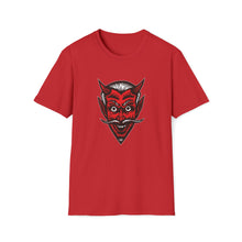 Load image into Gallery viewer, Red Devil on Unisex Softstyle T-Shirt - Print on Demand