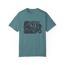 Load image into Gallery viewer, Octopus Linocut Graphic T-shirt - Octopus Graphic Tee - Octopus Shirt - Unisex Garment-Dyed T-shirt