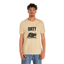 Load image into Gallery viewer, Dirty Rat Linocut Graphic Unisex Jersey Short Sleeve Tee