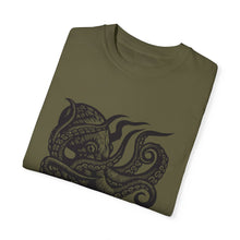 Load image into Gallery viewer, Octopus Linocut Graphic T-shirt - Octopus Graphic Tee - Octopus Shirt - Unisex Garment-Dyed T-shirt