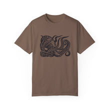 Load image into Gallery viewer, Octopus Linocut Graphic T-shirt - Octopus Graphic Tee - Octopus Shirt - Unisex Garment-Dyed T-shirt