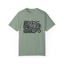 Load image into Gallery viewer, Octopus Linocut Graphic T-shirt - Octopus Graphic Tee - Octopus Shirt - Unisex Garment-Dyed T-shirt
