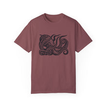 Load image into Gallery viewer, Octopus Linocut Graphic T-shirt - Octopus Graphic Tee - Octopus Shirt - Unisex Garment-Dyed T-shirt