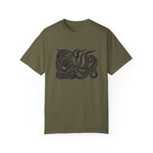 Load image into Gallery viewer, Octopus Linocut Graphic T-shirt - Octopus Graphic Tee - Octopus Shirt - Unisex Garment-Dyed T-shirt