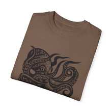 Load image into Gallery viewer, Octopus Linocut Graphic T-shirt - Octopus Graphic Tee - Octopus Shirt - Unisex Garment-Dyed T-shirt