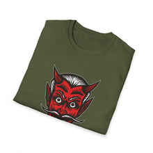 Load image into Gallery viewer, Red Devil on Unisex Softstyle T-Shirt - Print on Demand