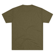 Load image into Gallery viewer, Perched Raven Linocut Graphic T-shirt - Bird T-shirt - Unisex Tri-Blend Tee - Bird Art T-shirt - Crow T-shirt