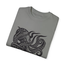 Load image into Gallery viewer, Octopus Linocut Graphic T-shirt - Octopus Graphic Tee - Octopus Shirt - Unisex Garment-Dyed T-shirt