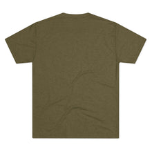 Load image into Gallery viewer, Perched Raven Linocut Graphic T-shirt - Bird T-shirt - Unisex Tri-Blend Tee - Bird Art T-shirt - Crow T-shirt