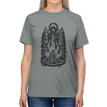 Load image into Gallery viewer, Campfire T-shirt - Outdoors T-shirt - Camping T-shirt - Forest T-shirt - Stars and Moon T-shirt - Wilderness T-shirt - Unisex Triblend Tee