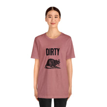Load image into Gallery viewer, Dirty Rat Linocut Graphic Unisex Jersey Short Sleeve Tee