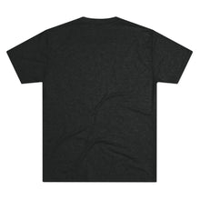 Load image into Gallery viewer, Perched Raven Linocut Graphic T-shirt - Bird T-shirt - Unisex Tri-Blend Tee - Bird Art T-shirt - Crow T-shirt