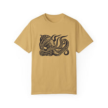 Load image into Gallery viewer, Octopus Linocut Graphic T-shirt - Octopus Graphic Tee - Octopus Shirt - Unisex Garment-Dyed T-shirt