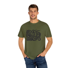 Load image into Gallery viewer, Octopus Linocut Graphic T-shirt - Octopus Graphic Tee - Octopus Shirt - Unisex Garment-Dyed T-shirt