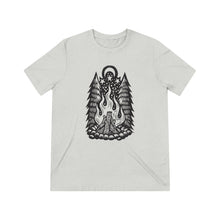 Load image into Gallery viewer, Campfire T-shirt - Outdoors T-shirt - Camping T-shirt - Forest T-shirt - Stars and Moon T-shirt - Wilderness T-shirt - Unisex Triblend Tee