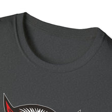 Load image into Gallery viewer, Red Devil on Unisex Softstyle T-Shirt - Print on Demand