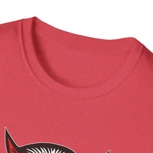 Load image into Gallery viewer, Red Devil on Unisex Softstyle T-Shirt - Print on Demand