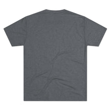 Load image into Gallery viewer, Perched Raven Linocut Graphic T-shirt - Bird T-shirt - Unisex Tri-Blend Tee - Bird Art T-shirt - Crow T-shirt