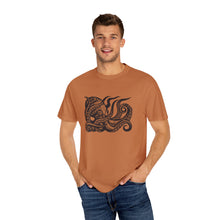 Load image into Gallery viewer, Octopus Linocut Graphic T-shirt - Octopus Graphic Tee - Octopus Shirt - Unisex Garment-Dyed T-shirt