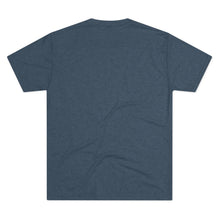 Load image into Gallery viewer, Perched Raven Linocut Graphic T-shirt - Bird T-shirt - Unisex Tri-Blend Tee - Bird Art T-shirt - Crow T-shirt