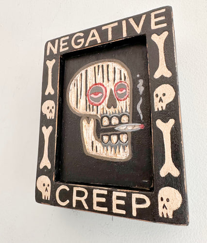 Negative Creep - Skull and Bones Original Artwork