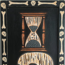 Load image into Gallery viewer, RESERVED - No Fool Like an Old Fool Carved Wood Painting
