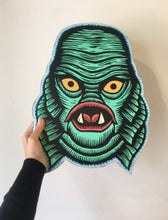 Load image into Gallery viewer, Creature from the Black Lagoon monster head wall art