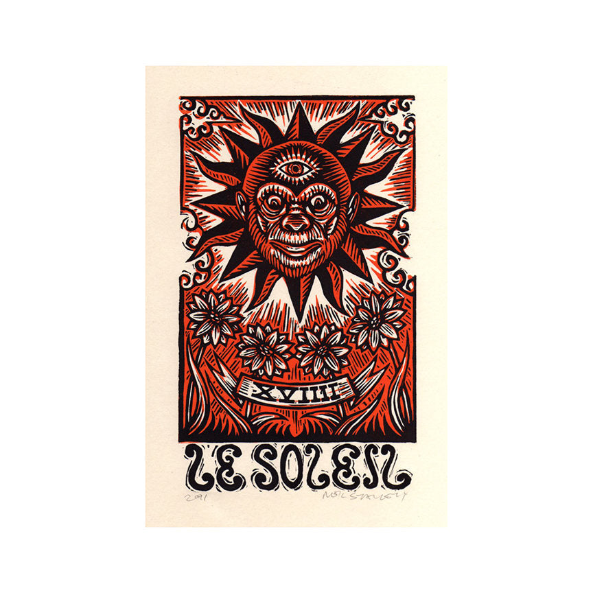 Sun Tarot Halo Sticker — The Leather Quill Shoppe