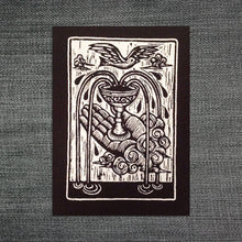 Load image into Gallery viewer, Patch - Tarot Card Sew On Patch - Ace of Cups Tarot Card Patch - Small Jacket Patch - Punk Patch - Jacket Patches - Sew On Patches