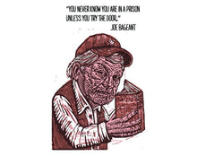Load image into Gallery viewer, Joe Bageant Postcard - Postcards - Literary Postcard - Author Quote - Cards - Paper - Stationery - Author Art - Author Card - Writer Gift