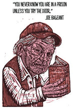 Load image into Gallery viewer, Joe Bageant Postcard - Postcards - Literary Postcard - Author Quote - Cards - Paper - Stationery - Author Art - Author Card - Writer Gift