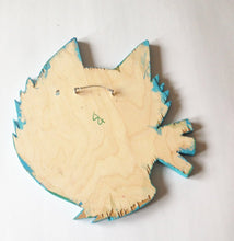 Load image into Gallery viewer, Black Cat Wall Art - Cutout Print on Wood