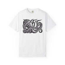Load image into Gallery viewer, Octopus Linocut Art Graphic Unisex Garment-Dyed T-shirt
