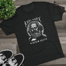 Load image into Gallery viewer, Karl Marx Unisex Tri-Blend Crew Tee, Vintage Graphic Tee, History T-Shirt, Philosophy Gift, Educational Apparel