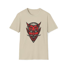 Load image into Gallery viewer, Red Devil on Unisex Softstyle T-Shirt - Print on Demand