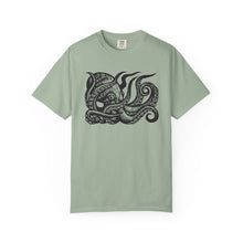 Load image into Gallery viewer, Octopus Linocut Art Graphic Unisex Garment-Dyed T-shirt