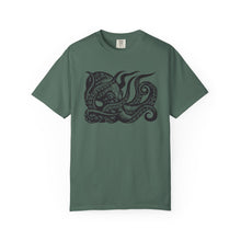 Load image into Gallery viewer, Octopus Linocut Art Graphic Unisex Garment-Dyed T-shirt