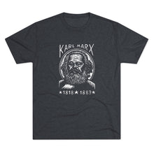 Load image into Gallery viewer, Karl Marx Unisex Tri-Blend Crew Tee, Vintage Graphic Tee, History T-Shirt, Philosophy Gift, Educational Apparel