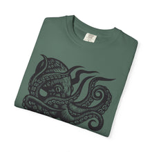 Load image into Gallery viewer, Octopus Linocut Art Graphic Unisex Garment-Dyed T-shirt