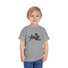 Load image into Gallery viewer, Leaping Rabbit Linocut Graphic Toddler Short Sleeve Tee