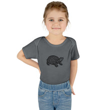Load image into Gallery viewer, Turtle Linocut Graphic Infant Baby Rib Bodysuit