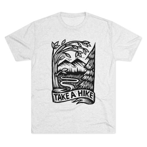 Take a Hike T-shirt - Made to Order - Unisex Tri-Blend Crew Tee - Hiker Gift - Hiking T-shirt - Nature Lover T-shirt - Outdoorsy Tee