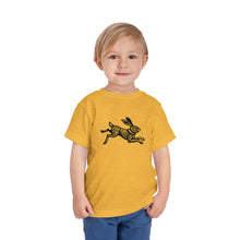 Load image into Gallery viewer, Leaping Rabbit Linocut Graphic Toddler Short Sleeve Tee
