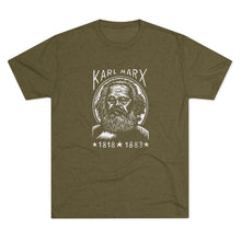 Load image into Gallery viewer, Karl Marx Unisex Tri-Blend Crew Tee, Vintage Graphic Tee, History T-Shirt, Philosophy Gift, Educational Apparel
