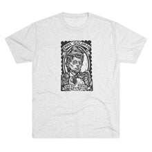 Load image into Gallery viewer, Emma Goldman Linocut Portrait on Unisex Tri-Blend Crew Tee