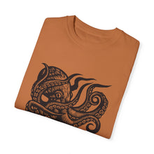 Load image into Gallery viewer, Octopus Linocut Graphic T-shirt - Octopus Graphic Tee - Octopus Shirt - Unisex Garment-Dyed T-shirt