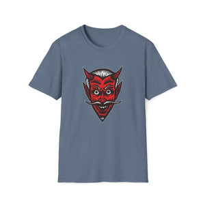 Red Devil on Unisex Softstyle T-Shirt - Print on Demand