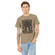 Load image into Gallery viewer, Mothman Unisex Heather CVC Short Sleeve Tee - Print on Demand Direct to Garment T-shirt