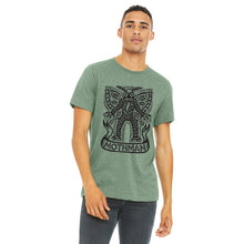 Load image into Gallery viewer, Mothman Unisex Heather CVC Short Sleeve Tee - Print on Demand Direct to Garment T-shirt